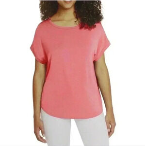 ❤️ NWT Buffalo David Bitton Short Sleeved Jersey Knit Top Small Pink